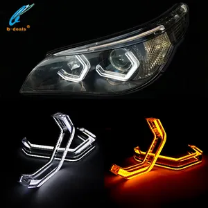 Cristal Switchback sinal de volta estilo icônico led anjo olhos branco cor amarela para BMW F10 F30 F32 F80 F82 E60 E90 M3 M4