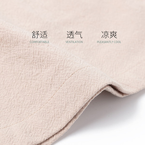 Women's High Waisted Cotton Linen Shorts Summer Loose Fit Breathable Casual Plus Size Wide Leg Pants - Product Image 3