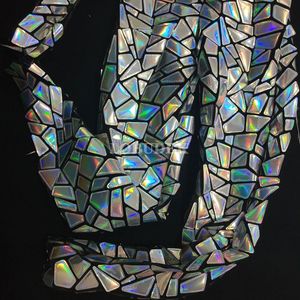 Tuta Sexy con Schiena Scoperta e Specchi Argentati, Costume da Spettacolo Hip Hop, Outfit per <span class=keywords><strong>Cantanti</strong></span> da Palco e Rave - Product Image 6