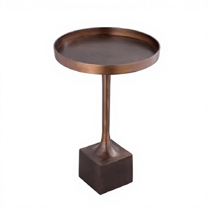 Aluminium Handmade Adjustable Height Coffee <b>Table</b> Amson Brass Model 70548 Home Hotel Restaurant Black Finish Antique Design - Product Image 1