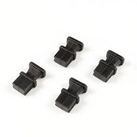 Cache-poussière en silicone pour port QSFP à fibre unique / Cache-poussière en silicone pour module émetteur-récepteur QSFP / Bouchon anti-poussière QSFP pour fibre optique