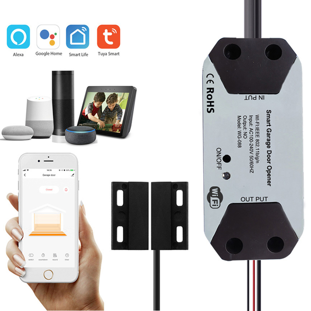 Tuya Smart WiFi Garage Door Opener Controller
