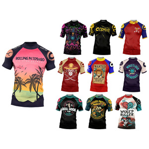 Cody Lundin <strong>Rash</strong> <strong>Guard</strong> in Stock Custom Jiu Jitsu Mma Rashguard Bjj <strong>Men</strong> Compression Training Short Sleeve Grappling Shirt - Product Image 2