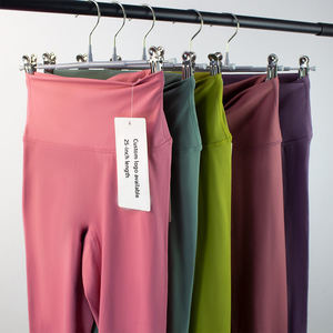 Pantalones de Yoga de Cintura Alta, Corte Ajustado, Elásticos en Cuatro Direcciones, Transpirables, de Spandex/Nylon, con Cintura Elástica - Product Image 3