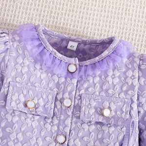 ชุดลำลองสองชิ้นสำหรับเด็กผู้หญิง ดีไซน์สวยหรู พร้อมโบว์น่ารัก เสื้อแขนยาว ผ้าขนสัตว์เนื้อนุ่ม ระบายอากาศได้ดี มีหลายสีให้เลือก - Product Image 3