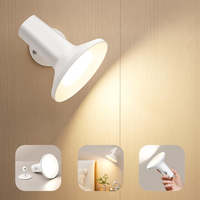 Lampe murale à charge d'aspiration magnétique Lampe d'escalier rechargeable Type pratique Lampe d'aspiration magnétique à led