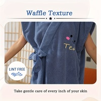 Peignoir en microfibre réglable doux de haute qualité et ensemble de serviettes de séchage des cheveux pour les femmes pour les cadeaux de plage d'hôtel-Stock d'usine