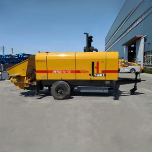 Bomba de Concreto Móvil sobre Remolque DHBT80S-16 de 80M3 con Frecuencia de Bombeo, Equipo de Construcción de Maquinaria de Cemento del Fabricante Chino JIUHE - Product Image 3