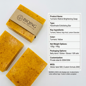 <span class=keywords><strong>Savon</strong></span> artisanal au curcuma et à l'acide kojique, blanchissant, naturel, biologique, en gros, <span class=keywords><strong>savon</strong></span> exfoliant au curcuma, <span class=keywords><strong>savon</strong></span> éclaircissant pour le visage - Product Image 2