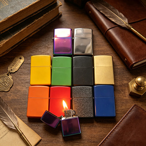 Briquet à chaire en métal personnalisé pour la publicité, rechargeable, avec roue à silex vintage, gravure personnalisée, design moderne - Product Image 2