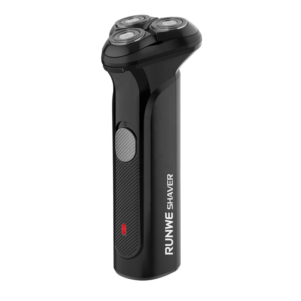 RUNWE-Afeitadora eléctrica rotativa recargable para hombre