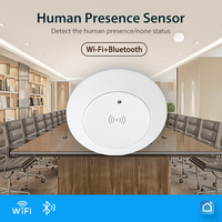 Détecteur de Présence Humaine Tuya WiFi 24G à Radar à Ondes Millimétriques avec Capteur de Lumière et Contrôleur d'Interrupteur pour Garage et VR