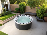 Whirlpool Outdoor 2.2m Round Design New Healthy Hot Selling Baignoires de spa avec jets de massage de l'air et de l'eau Bains à remous et baignoires