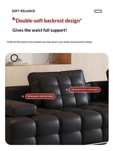 Divano Lawrence Minimalista Italiano a Un Posto in Vera Pelle per Soggiorno Grande e Moderno - Product Image 3