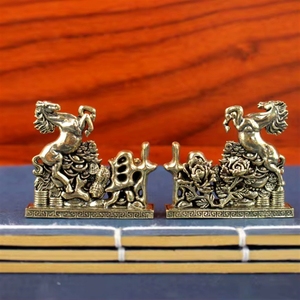 <span class=keywords><strong>Statuette</strong></span> de <span class=keywords><strong>cheval</strong></span> en laiton à prix réduit, idéale pour la décoration de mariage et la collection d'art pour la maison - Product Image 2