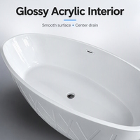 Baignoire autoportante usine pas cher prix 71 pouces Cupc luxe adulte baignoire couleurs personnalisées jets acrylique salle de bain intérieure baignoires