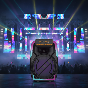 Haut-parleur portable actif LED RGB de 15 pouces avec télécommande, pour cinéma maison, fête en plein air, AUX 5.0 - Product Image 5