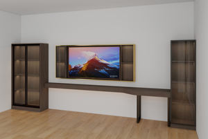 Juego de Muebles de Dormitorio de Hotel Moderno y Económico de 3 Estrellas, Cama de Madera Maciza con Cabecera Tapizada, Armario, Muebles para TV y Mesitas de Noche - Product Image 6