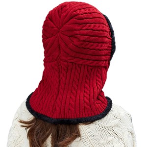Combinaison bonnet et cache-cou en tricot tendance pour la saison froide, personnalisation du logo, sélection de tissus et commandes en gros de bonnets - Product Image 2