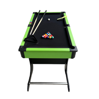 Mesa de Billar Plegable de MDF Premium Moderna de 50 Pulgadas al por Mayor, Mesa de Snooker para Juegos Deportivos de Interior, Mesa de Billar OEM con Palos de Billar