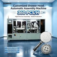 Machine d'assemblage de pommeaux de douche contrôlée par PLC, norme d'exportation XUNNUO, haute capacité, certifiée CE, 3000W, multi-tension, garantie 1 an