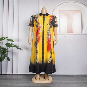 Costume arabe pour femmes du Moyen-Orient avec logo de marque personnalisé Robe ethnique transfrontalière Jalabiya vêtements musulmans de Dubaï - Product Image 4