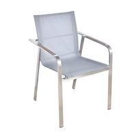 Les plus nouvelles chaises extérieures d'acier inoxydable de meubles d'extérieur avec le tissu de maille