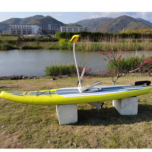 Planche à pagaies <span class=keywords><strong>gonflable</strong></span> QIQU Stable en PVC avec guidon, idéale pour les débutants, pliable et légère - Product Image 2