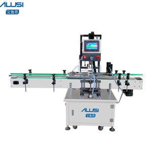 Machine de bouchage automatique servo-motorisée pour bouteilles rondes en verre, plastique et métal, pour aliments et boissons, entièrement personnalisable - Product Image 1