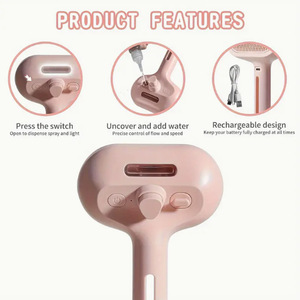 Otomatik Taşınabilir Katlanabilir Spreyli Köpek Fırçası Evcil Hayvan Tarağı Tüy Dökücü Çevre Dostu ABS Malzemeli Güzellik Masaj Tarağı - Product Image 2