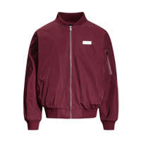 Blouson Bomber Homme Personnalisé OEM ODM Vente en Gros Logo Métallique Lettres Universitaires Baseball Noir Bordeaux Graphique Streetwear