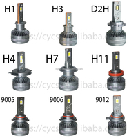 Sistem Pencahayaan Mobil C2 Dual Coppers Tube 3570 6000K 9-60v 140W Lampu Mobil LED Hb4 Bohlam LED 9006 Lampu Depan Mobil