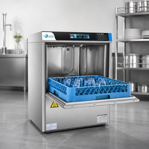 Lavavajillas Industrial de Alta Temperatura de Acero Inoxidable 304 para Hostelería, Enjuague a Alta Temperatura que Elimina el 99.9% de las Bacterias para una Higiene Óptima - Product Image 1