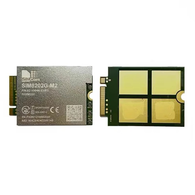 SIMCOM SIM8202G-M2 SIM8202G 5G NR/LTE-FDD/LTE-TDD/HSPA+ Module Qualcomm Modem Snapdragon X55 R15 5G NSA/SA M.2 Interface Sub-6G