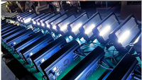 Projecteur LED 200W 864RGB+96Blanc 48+8 Segments Stroboscope Contrôle Sonore DMX Super Lumineux pour DJ, Discothèque, Club, Spectacle, Éclairage de Scène et de Fête