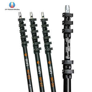 HOFI Bastão Telescópico de Fibra de Carbono Anti-Rotação Personalizado de 25ft-30ft Leve Melhor Vendedor com Padrões Quadrados e Redondos - Product Image 1