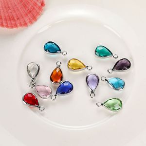 Fanyue <span class=keywords><strong>2024</strong></span> Am gran oferta oro 12 meses cumpleaños piedra cristal cobre gota colgante para joyería collar pulsera - Product Image 4