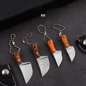Cuchillo de bolsillo pequeño DD1061 al por mayor con funda de cuero, llavero, regalo para chef, accesorio decorativo, mini funda, pequeño llavero - Product Image 6