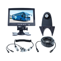 Sistema de cámara de marcha atrás de alta resistencia AHD de 7 pulgadas, Monitor de camión, pantalla IPS, Kits de cámara de visión trasera para autobús escolar