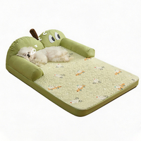 Cama Refrescante para Perros y Gatos con Forma de Manzana, Colchón de Seda Transpirable, Nido de Verano, Almohadilla Lavable, Cojín para Cachorros y Gatitos, Antideslizante