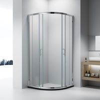 Cabine de douche à ventilateur fournie par l'usine chinoise, salle de douche en verre sur mesure
