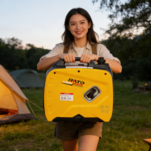 Export Trade1.8kW /1.9kW Mini Silent Gasoline Inverter Generator, Pure Sine Wave, Portable for Home Backup and Outdoor Camping