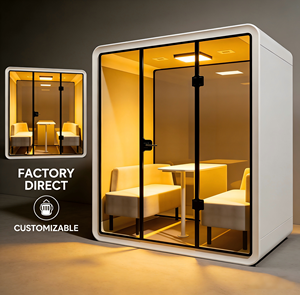 Cabine Ufficio Portatili in Alluminio, Silenziose e Moderne, per Studio, Chiamate Private, Riposo e Hotel - Product Image 3