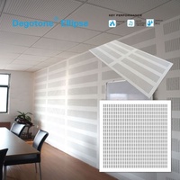 Plaque de plâtre perforée à perforation hexagonale, utilisée pour les panneaux acoustiques de plafond et de mur, gypse sans joint