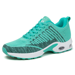Zapatillas deportivas ligeras para mujer, <span class=keywords><strong>zapatos</strong></span> informales transpirables con cojín de aire, para correr, color negro, venta al por mayor - Product Image 1