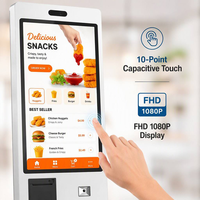 Kiosco Inteligente con Pantalla Táctil Android de 32 Pulgadas para Restaurante, Sistema de Pedidos de Autoservicio y Pago