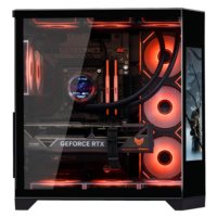 MEIJI New Gaming PC Full Tower Steel and Metal Gabinete ATX Computer Case in Stock Hot Sale ARGB PC Chassis with Lcd Screen