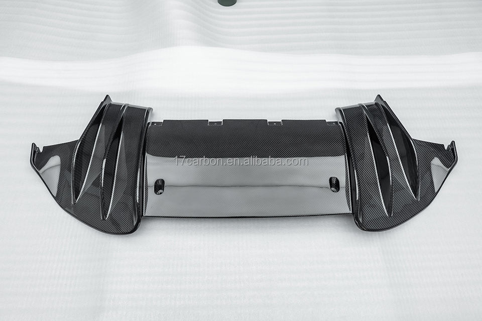 Auto Parts N Style Glossy 3K Twill Dry Carbon Luxury Rear Diffuser Body ...