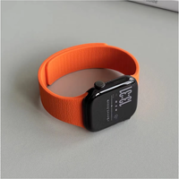 Bracelet de montre en silicone magnétique, aimant puissant, fermoir pliable, 38 40 41 42 44 45 46 49 mm, compatible avec Apple Watch Series 1 à 11 Ultra 1 2 3