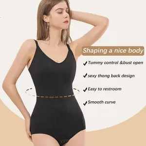 Super Stretch Shapewear Jumpsuit Voor Dames Geborduurd Sexy Ondergoed Met Buste Push-Up Buikwandcorrectie Ademende Bodysuit